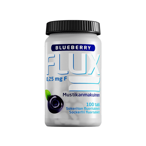 Flux Fluoritabletti Mustikka